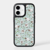 Counting sheep on sea glass blue