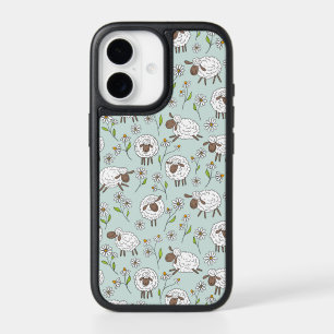 Counting sheep on sea glass blue iPhone 17 case
