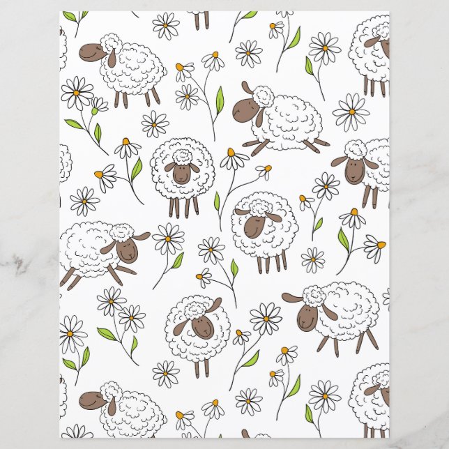 Counting sheep on white (Front)