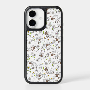 Counting sheep on white iPhone 17 case