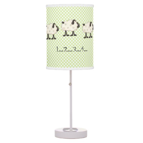 Counting Sheep Whimsical Bedroom Table Lamp