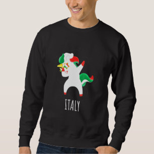 Countries Flags Unicorn S Dabbing Unicorn Italy Sweatshirt