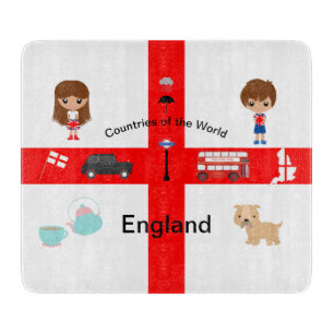 Countries of the World - England 2 Cutting Board