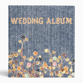 Denim 3 Ring Binders | Zazzle