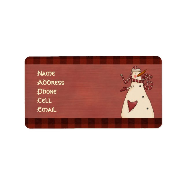 Country address labels (Front)