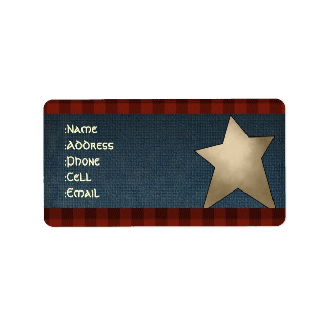 Country address labels (Front)