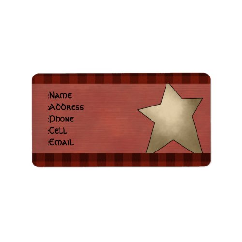 Country address labels