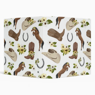 Country and Floral 3 Ring Binder