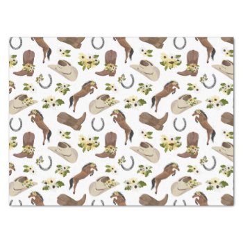 Country And Floral Tissue Paper by JKLDesigns at Zazzle