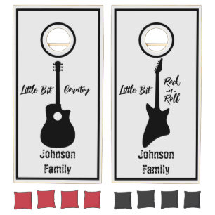 Country and Rock Music Family Cornhole Set