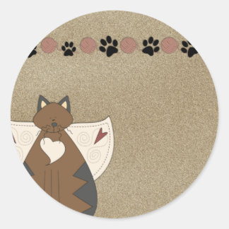 Country Angel Cat :: Stickers
