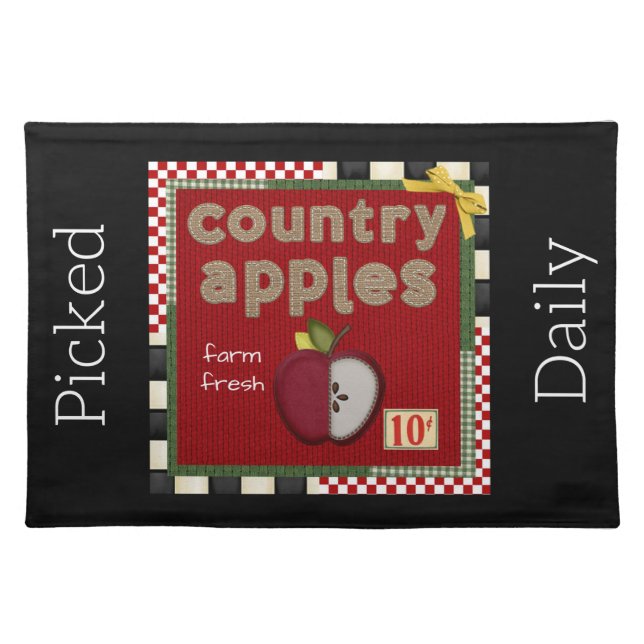 "Country Apple" CLOTH PLACEMAT (Front)