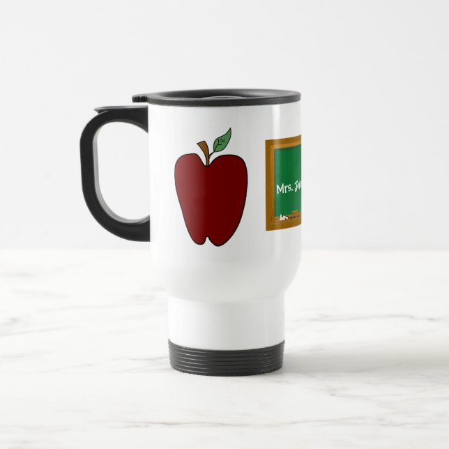 Country Apple Teacher's Travel Mug (Left)