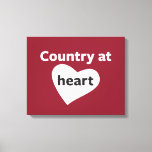 Country at Heart Canvas Print