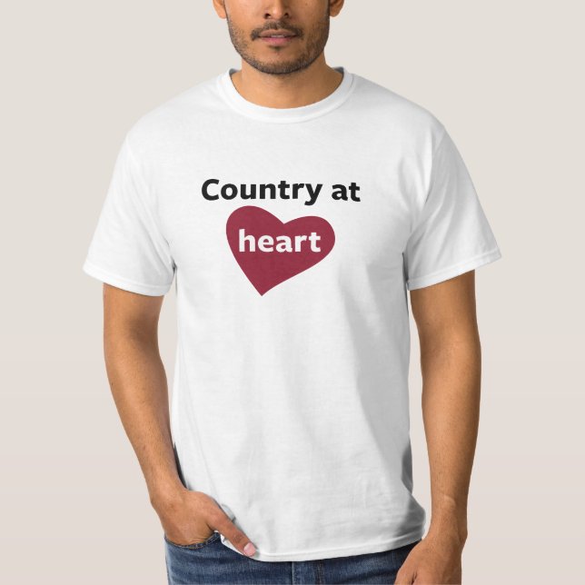 Country at Heart T-Shirt (Front)