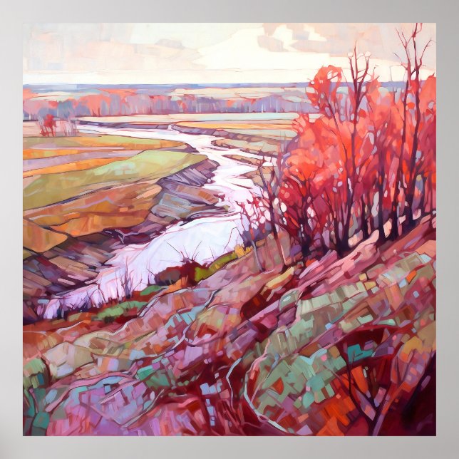 Country Autumn Landscape Print (Front)