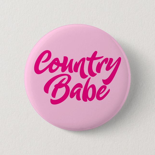 Country Babe. Button (Front)