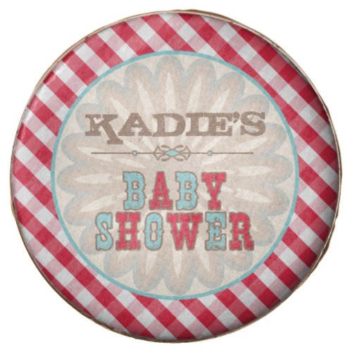 Country Baby Shower Custom Cookies