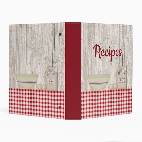 Country Baking Avery Mini Recipe Binder