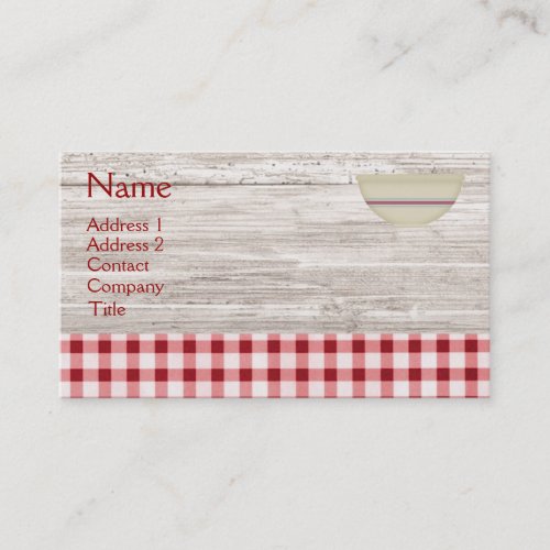 Country Baking Business Card