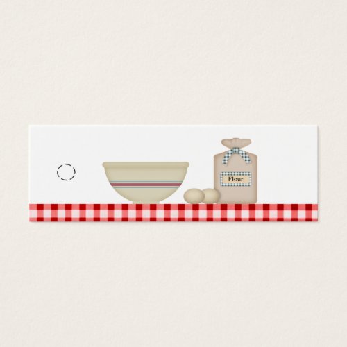 Country Baking Hang Tag Business Card Templates