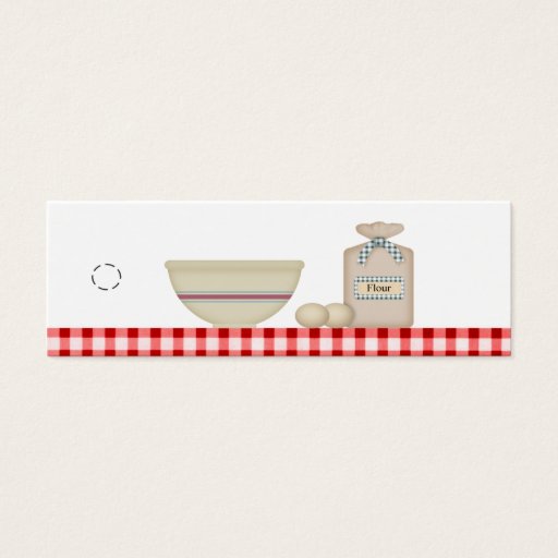 Customizable Country Baking Hang Tag Business Card Templates