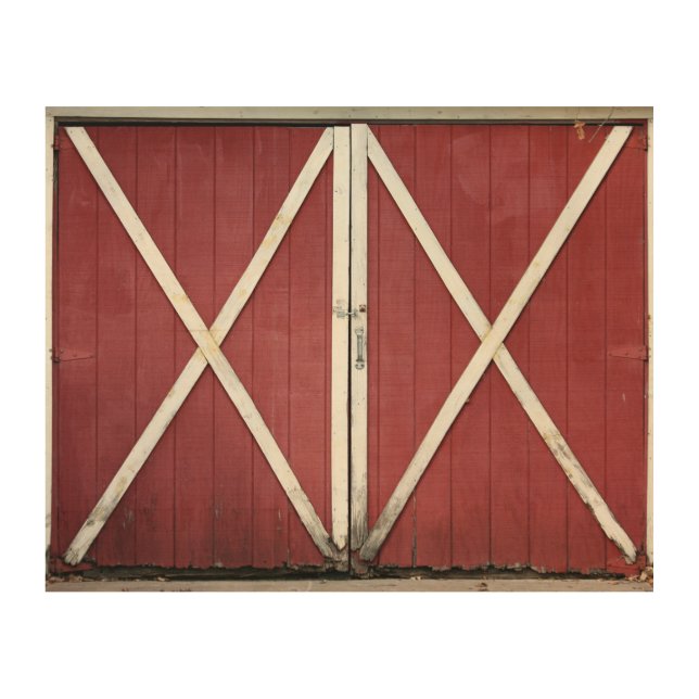 Country Barn Doors Wood Wall Decor (Front)