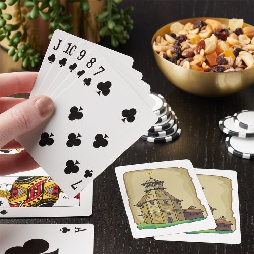 Country Barn House Playing Cards