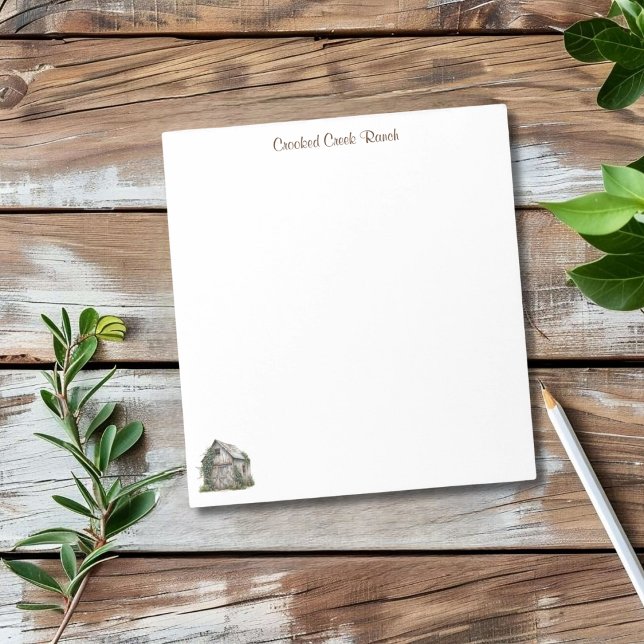 Country Barn Personalized Notepad (Creator Uploaded)