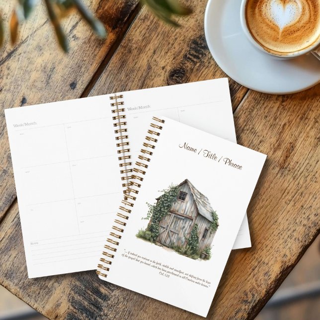 Country Barn Small Personalized Planner (Creator Uploaded)