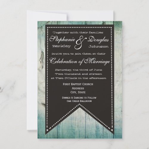 Country Barn Wood Rustic Wedding Invitations