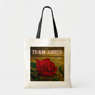 country barn wood summer red rose wedding tote bag