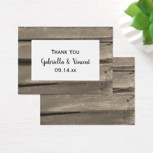 Country Barn Wood Wedding Favor Tags