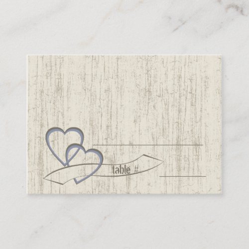 Country Barn Wood Wedding Hearts Business Cards