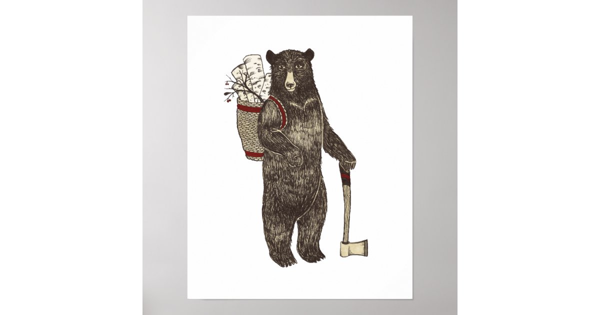 Country Bear Christmas Poster | Zazzle