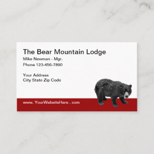 Country Bear Hotel Business Card