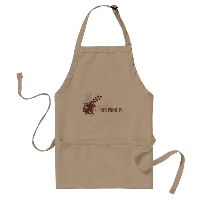 Country Berries Primitive apron (Front)
