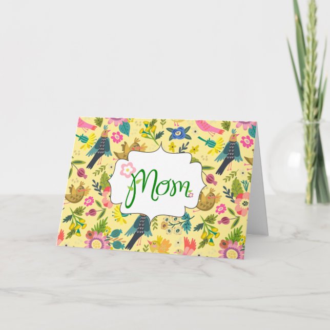 Country Birds and Blooms Mother's Day Card (Front)