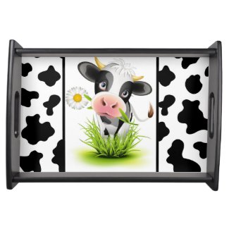 Country Black And White Cow