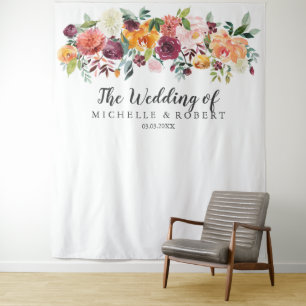 Country Bloom Wedding Backdrop - Photo Booth