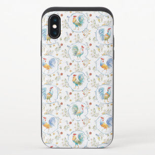 Country Blooms Pattern iPhone X Slider Case