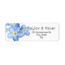 Country Blue Forget-Me-Nots Label
