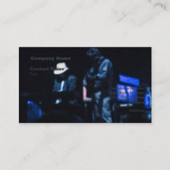 Country Blues Musicians Shadowy Impression Business Card by atlanticdreams at Zazzle