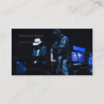 Country Blues Musicians Shadowy Impression Business Card at Zazzle