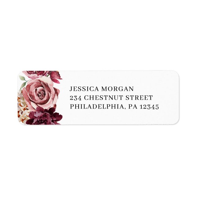 Country Boho Return Address Label (Front)