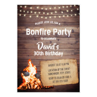 campfire invitations zazzle