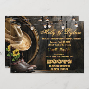 Wedding Invitations Country Western Cowboy Boots Personalized Invites Set of 50 Wedding Invitations Country Western Cowboy Boots Personalized Invites Set of 50