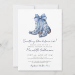 Country Bow Cowboy Bridal Shower Invitation