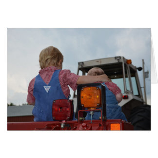 Country Boys with their Tractor Cards