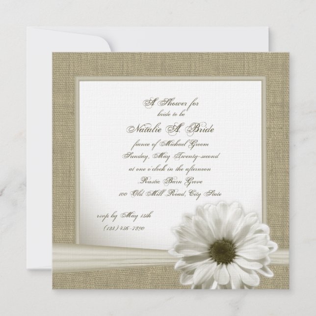 Country Bridal Shower Invitation (Front)